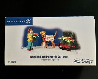Department 56, Neighborhood Poinsettia Salesman 
