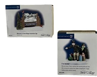 Welcome to the Snow Village Population Sign & I’m Home! Department 56