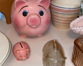 Three piggy banks