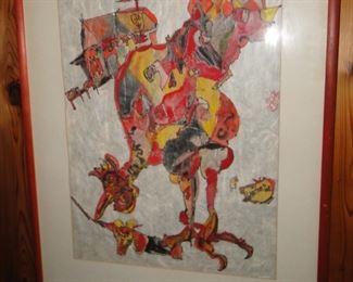Vintage abstract art