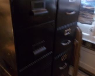 2 and 4 drawer file cabinets