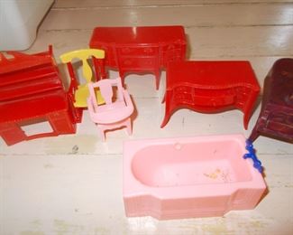 Vintage doll furniture