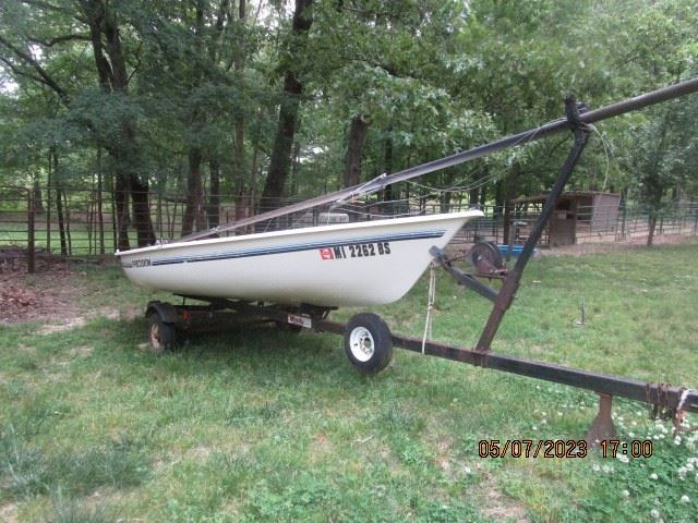 14 foot Precision sailboat with trailer