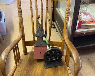 Two vintage rope twisters