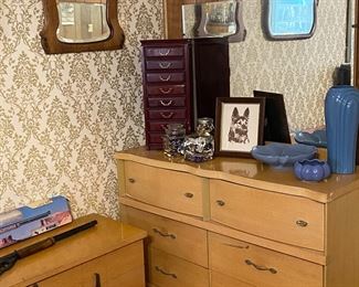 Mid century cedar chest and dresser