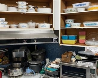 Corning ware and vintage Pyrex