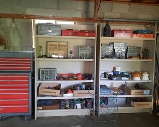 Tools and Craftsman cabinet
