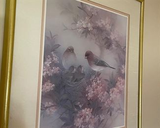 Brass frame with print