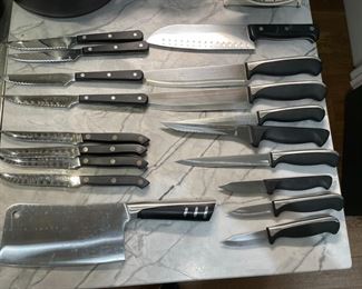 Lots of German made Henckels knives