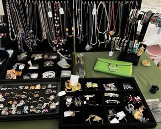 Lots of sterling jewelry and beautiful pieces
