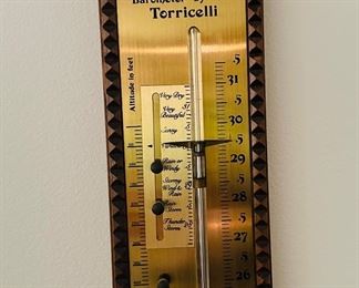 Vintage Torricelli barometer 42” tall