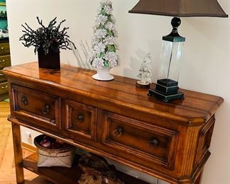 Buffet table 58” wide x 18” deep x 38” tall