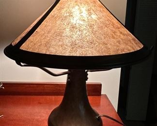 Mica Lamp Company copper lamp 15”tall