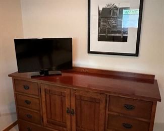 Drexel Heritage low dresser 65”wide x 19” deep x 35.5” tall