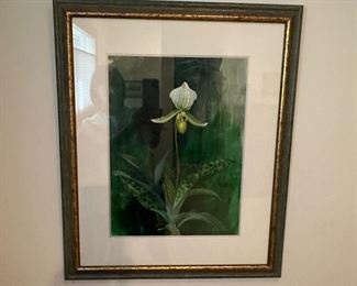 Lady Slipper painting 26” tall x 22”wide