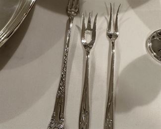 Matching forks Sterling silver