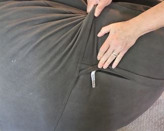 Large Gray Sofa Sack Bean Bag Chair  