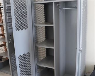2  Salsbury  Wide Commercial Grade Metal Lockers  