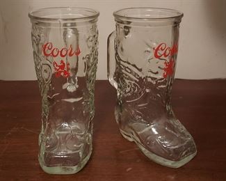 Vintage Coors Boot mugs
