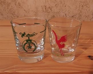 Vintage Shriner (L) shot glass
