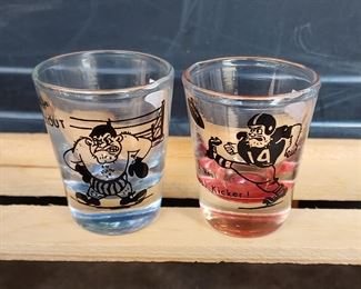 Vintage shot glasses