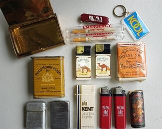 Vintage cigarette collectables