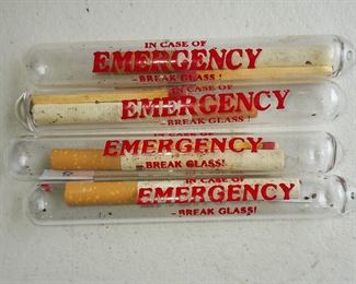 Cigarette in glass tube gag gift