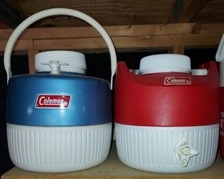 Vintage Coleman water jugs