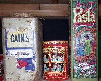 Vintage tins