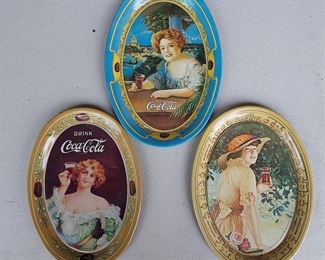 Vintage Coke tin coasters
