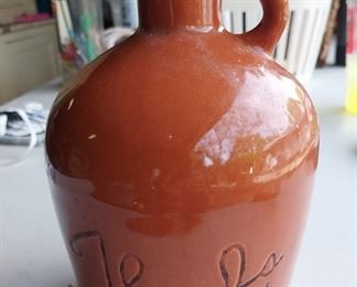 This is It stoneware jug