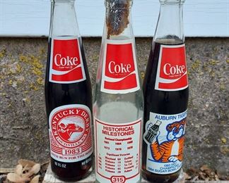 Commemorative Coke bottles