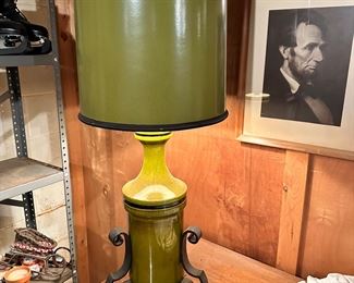 MCM groovy table lamp