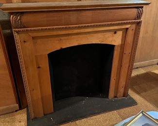 Wood Fireplace Mantel