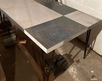 MCM Hairpin Leg Laminate Table