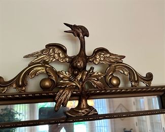 Antique French Gilt Carved Mirror