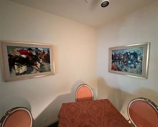 Abstract Paintings Gérald Ellis (1920-1998)  Horse themed