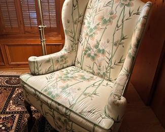 Chinoiserie Wingback Chair 