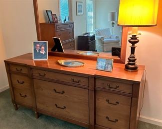 by Century MCM Dresser and Mirror - 4 pc set