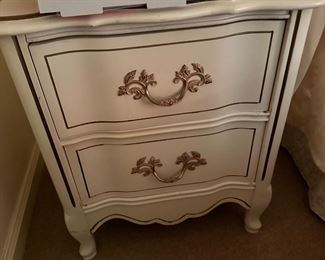 French Provincial Vintage Bedroom Set - Nightstand