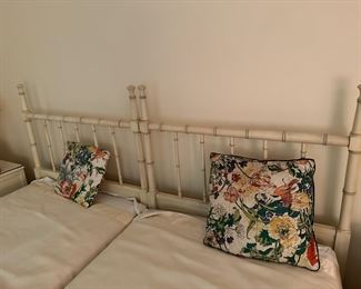 French Provincial Vintage Bedroom Set - Two Twin Beds