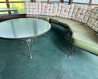 Woodard MCM Wrought Iron Patio Set 