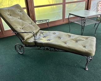 Woodard MCM Wrought Iron Patio Set - Woodard Chantilly Rose