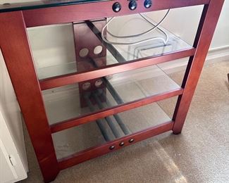 Glass TV Stand Entertainment Stand