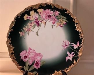 Limoges gold trimmed dessert set