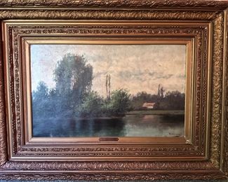 William Henry Hilliard landscape painting Paris 1901 