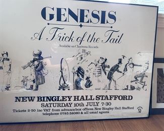 Genesis “A Trick of the Tail” concert poster 