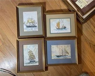 Lot 102   0 Bid(s)
Four Fred Brown Framed Ship Diagrams