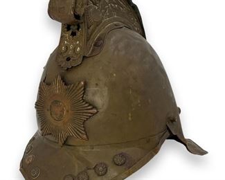 antique firemans helmet
