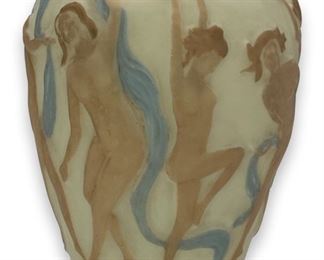 consolidated art glass vase